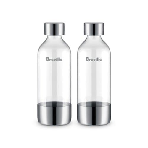 Breville - the InFizz Bottles 1L - 2 Pack - Clear