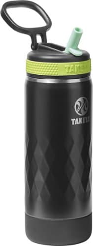 Takeya - Sport 18-oz. Kids Leakproof Water Bottle with Straw Lid - Night Glow