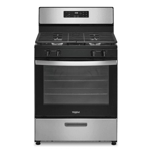 Whirlpool - 5.1 Cu. Ft. Freestanding Gas Range with Broiler Drawer - Stainless Steel